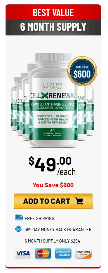 CellXRenewal - 6 Bottles