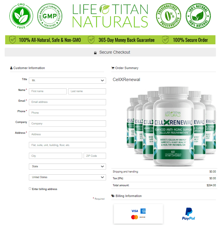 CellXRenewal Order Now